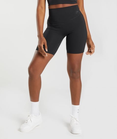 Women's Gymshark Elevate Cycling Shorts Black | CA N6871A